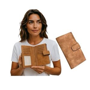 UTO RFID Wallet Purse Matte Leather